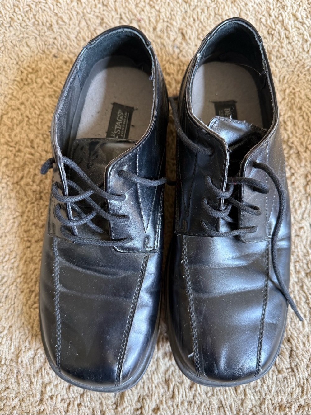 🎀3/$25🎀 Deer Stag Black  Lace-Up Dress Shoes size 5 1/2